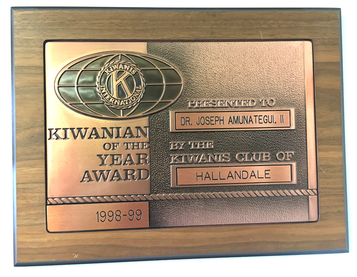 Kiwanian of the Year Award - 1998-99