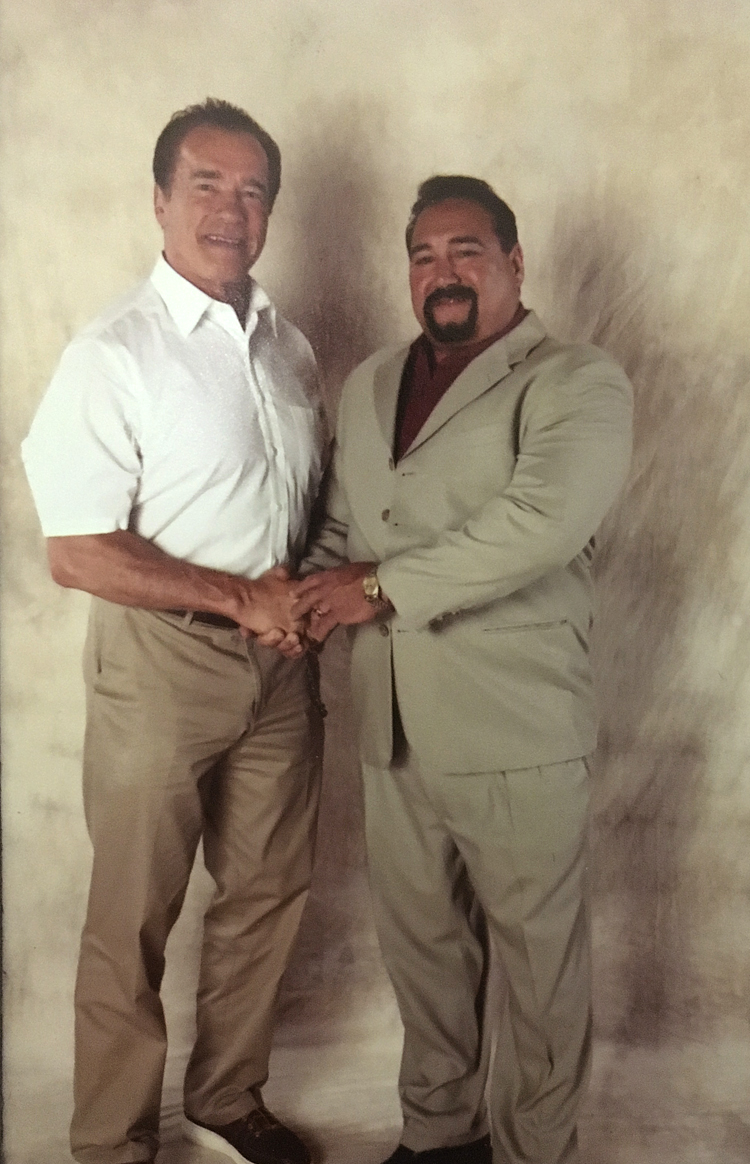 Joseph Amunategui & Arnold Schwarzenegger